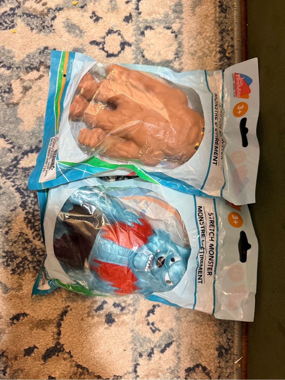 Stretch Monster  Toy - Blue & Brown